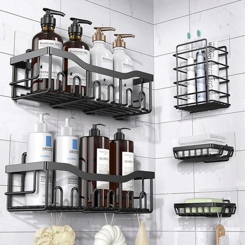 Shower Caddy 5 Pack - Adhesive Shower Organizer