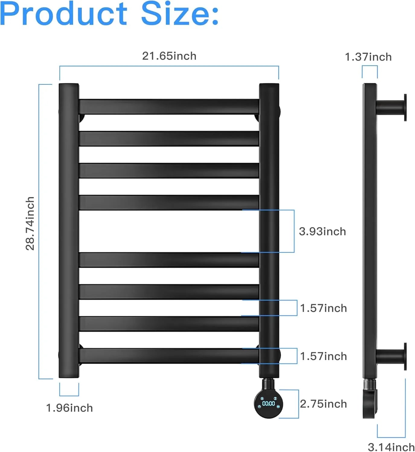 Large Heated Towel Rack