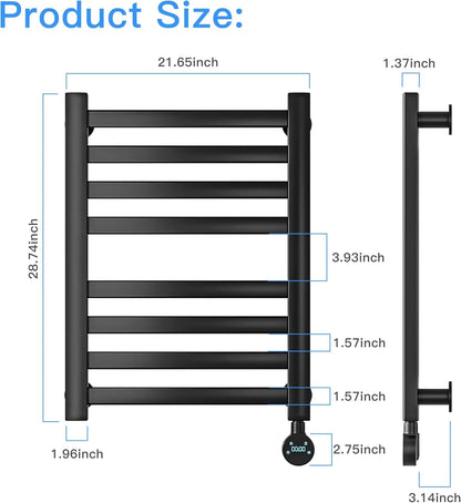 Large Heated Towel Rack