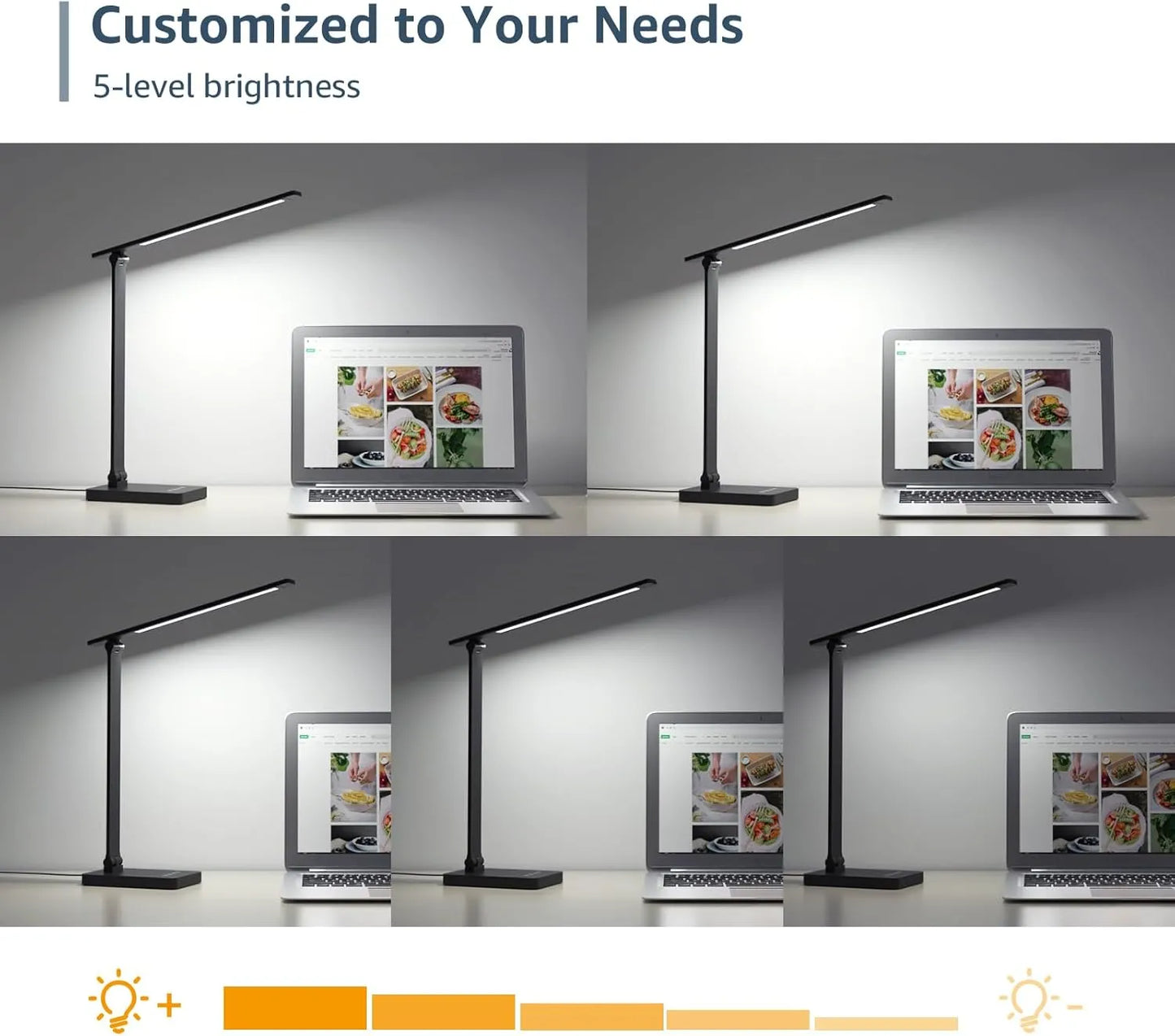 LED Desk Lamp with Adjustable Lighting