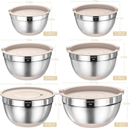 Ultimate Stainless Steel Mixing Bowl Set