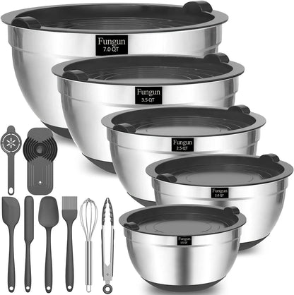 Ultimate Stainless Steel Mixing Bowl Set