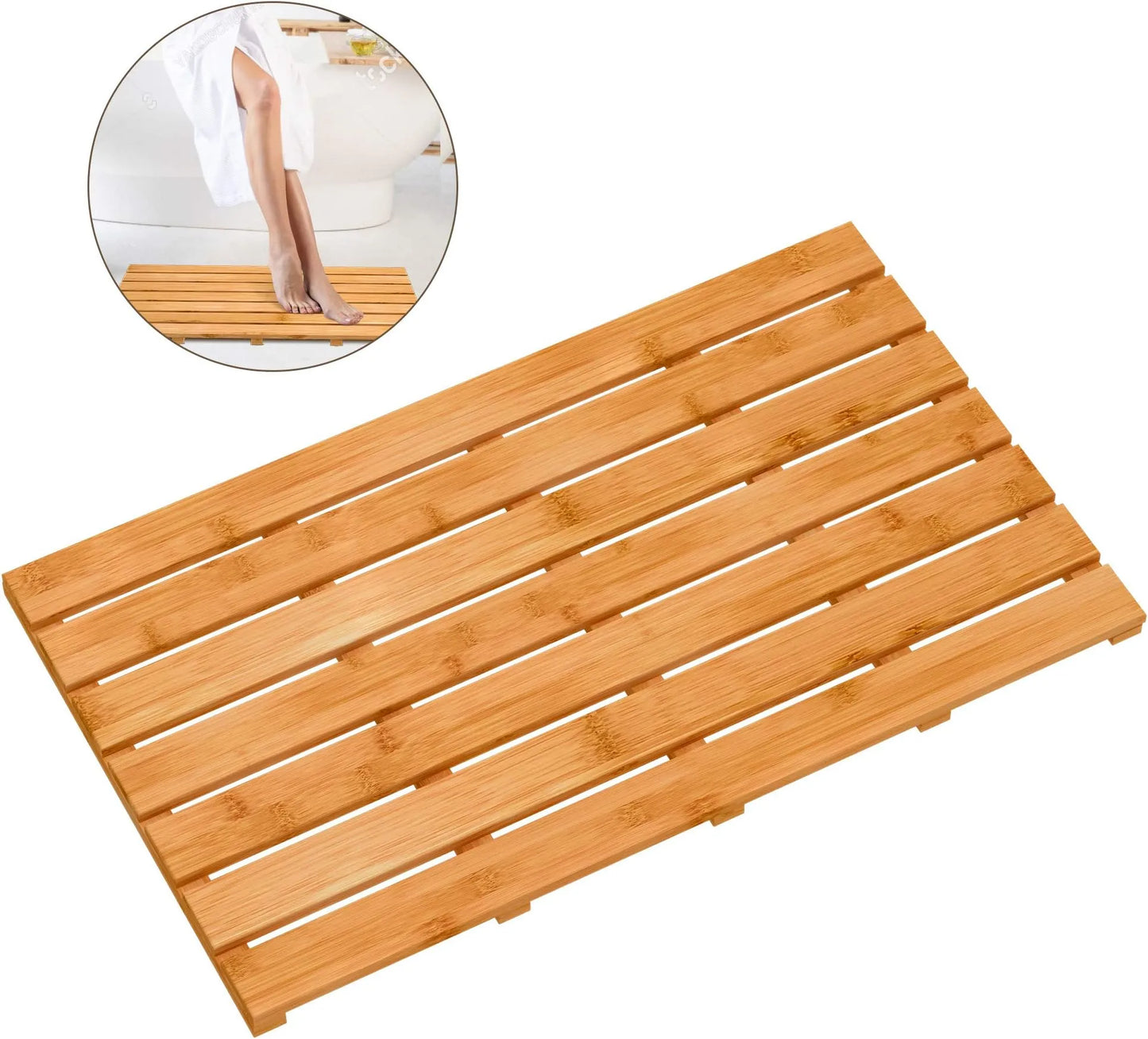 Bamboo Shower Bath Mat