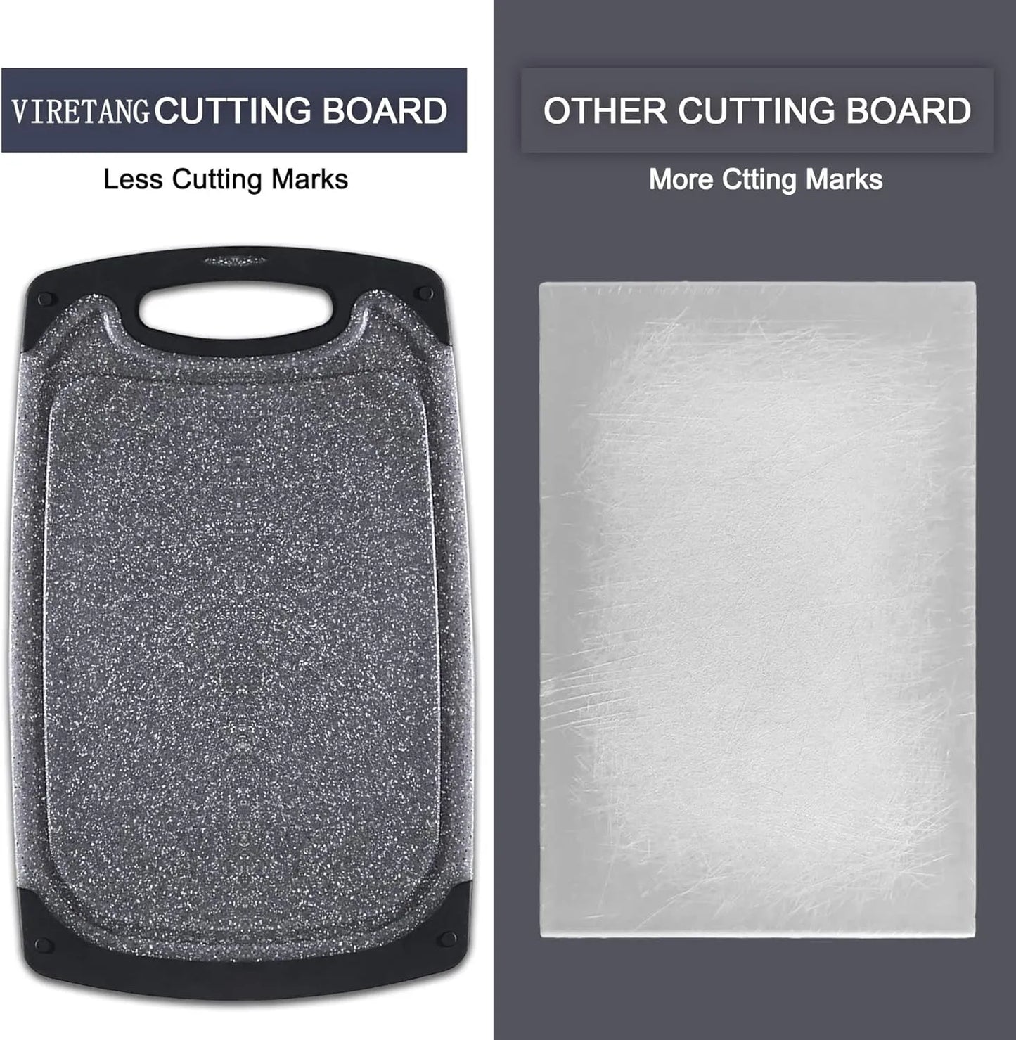 Non-Slip Rubber Cutting Board Set