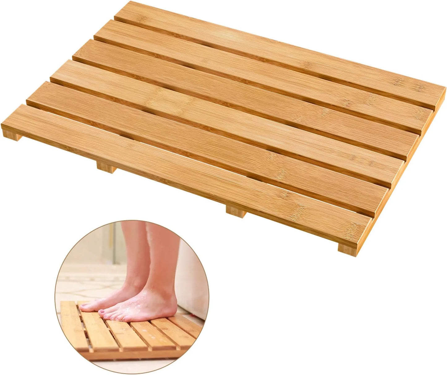 Bamboo Shower Bath Mat