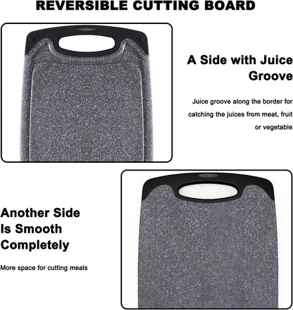 Non-Slip Rubber Cutting Board Set