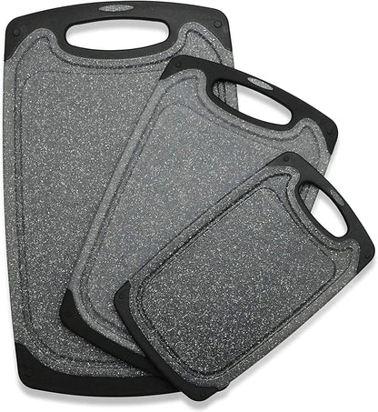 Non-Slip Rubber Cutting Board Set