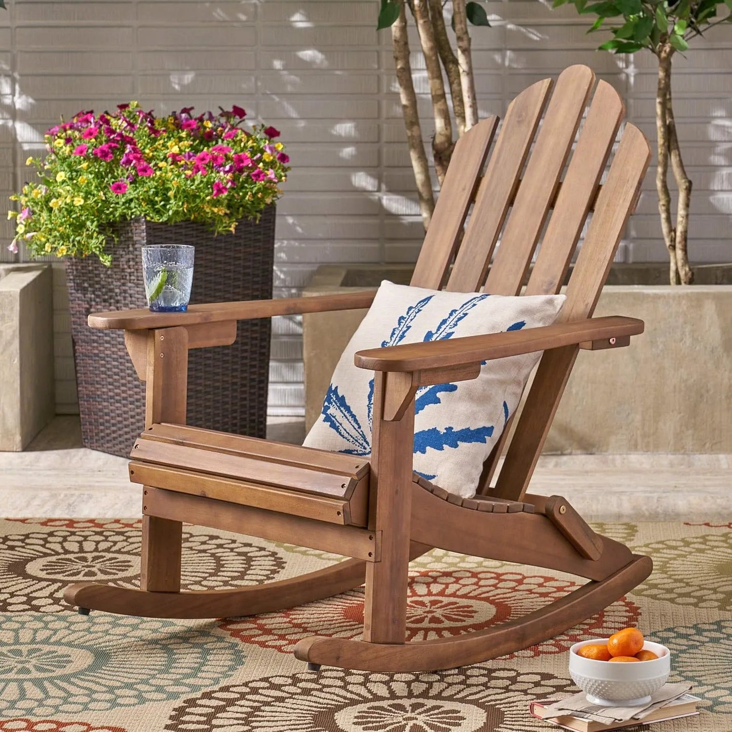 Weather Resistant Adirondack Rocking Chair