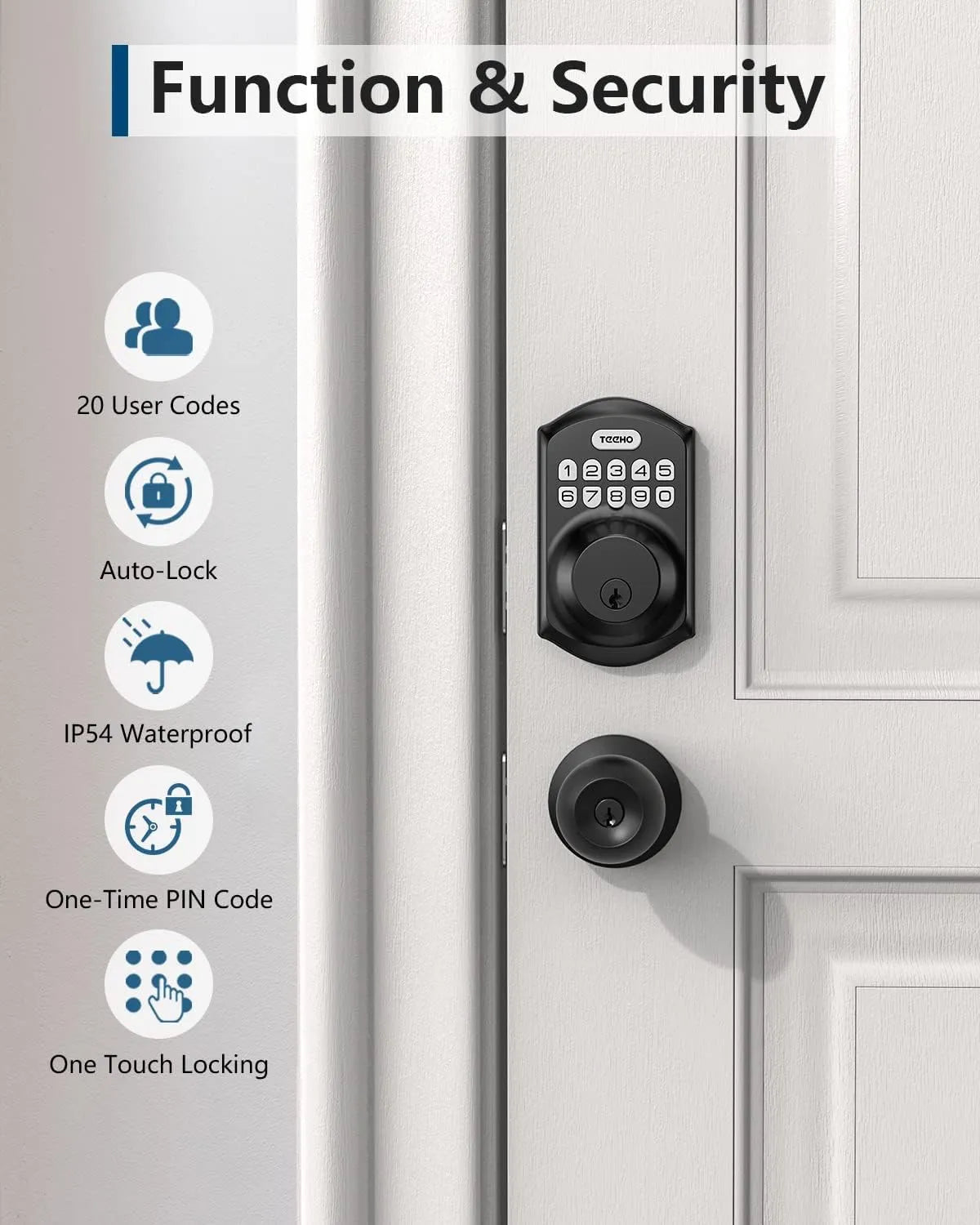 Smart Keypad Deadbolt Lock Product Page