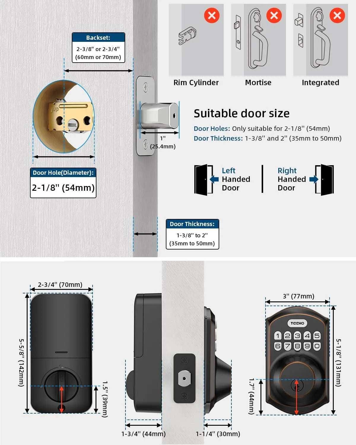 Smart Keypad Deadbolt Lock Product Page