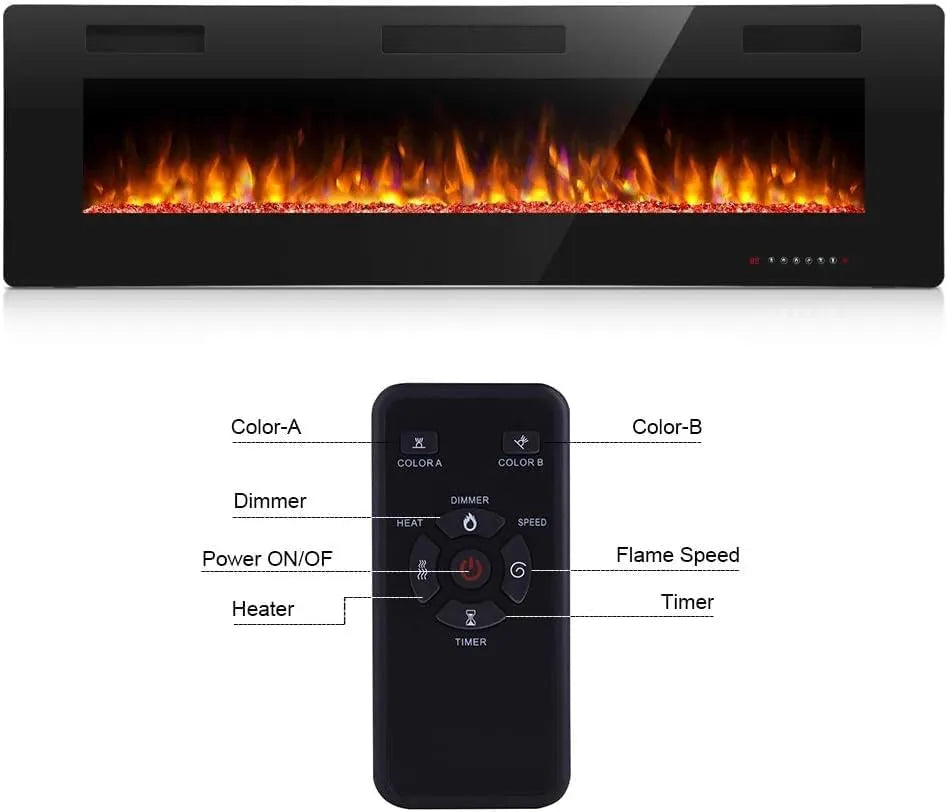 36-Inch Electric Fireplace