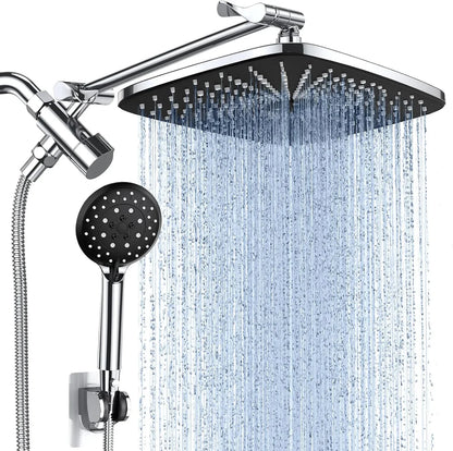 12 Inch High Pressure Rain Shower Head Combo with Extension Arm